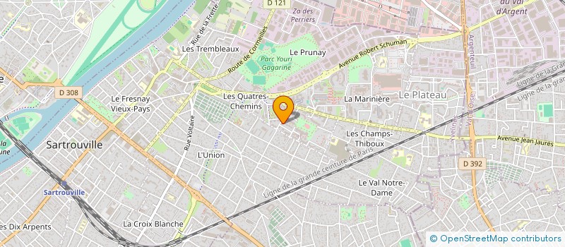 localisation de l'entreprise MADAME JOSIANE YOPPA NDJEUDJI  SARTROUVILLE