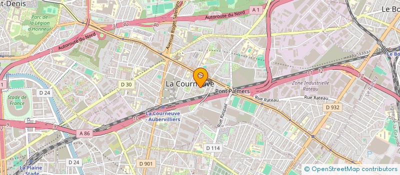 localisation de l'entreprise MADAME JOSIANE ZEPP à LA COURNEUVE
