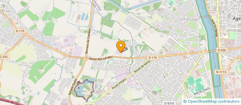 localisation de l'entreprise MADAME JOSIANNE DUPRAT  BRAX