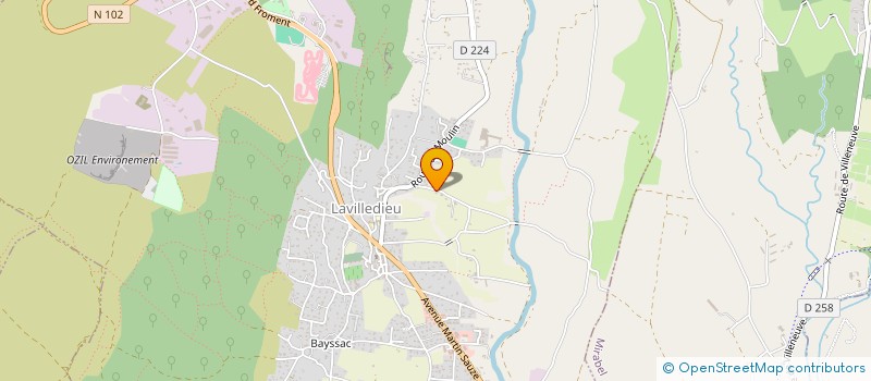 localisation de l'entreprise MADAME JOSIANNE GAUTHIER  LAVILLEDIEU