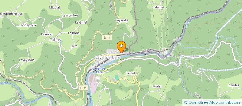 localisation de l'entreprise MADAME JOSIANNE LACOMBE à CORNAC
