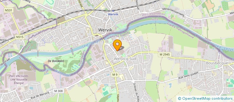 localisation de l'entreprise MADAME JOSINA GODERET  WERVICQ-SUD