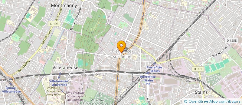 localisation de l'entreprise MADAME JOSINE BITTON à PIERREFITTE-SUR-SEINE