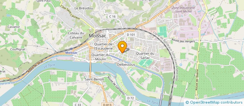 localisation de l'entreprise MADAME JOSSELINE BERNAD  MOISSAC