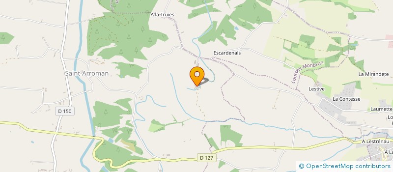 localisation de l'entreprise MADAME JOSSELINE CARRERE  SAINT-ARROMAN