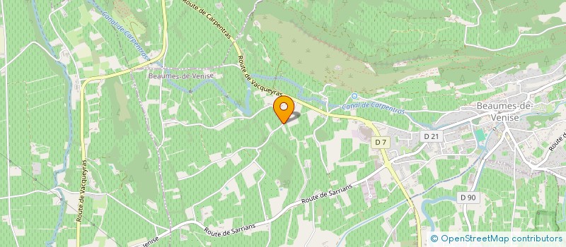 localisation de l'entreprise MADAME JOSSELINE CLEMENT  VACQUEYRAS