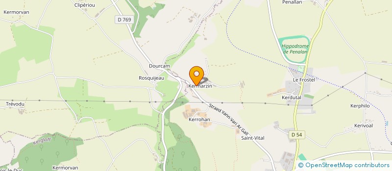 localisation de l'entreprise MADAME JOSSELINE DELAPORTE  PLOUNEVEZEL