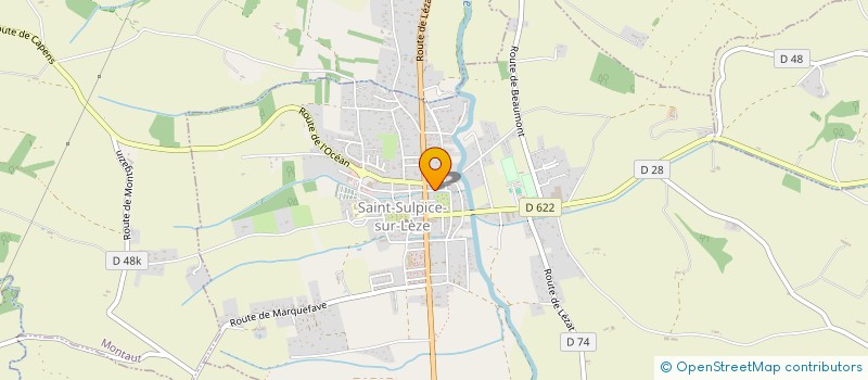 localisation de l'entreprise MADAME JOSSELINE DEVALIERE  SAINT-SULPICE-SUR-LEZE