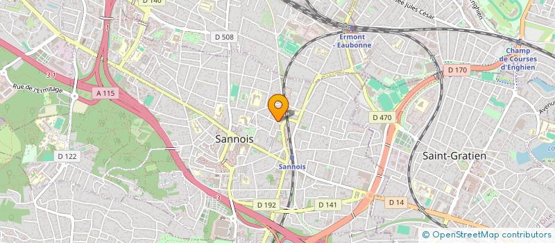 localisation de l'entreprise MADAME JOSSELINE GALMICHE  SANNOIS