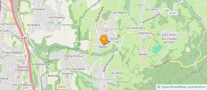 localisation de l'entreprise MADAME JOSSELINE REVERTEGAT  TREVIGNIN