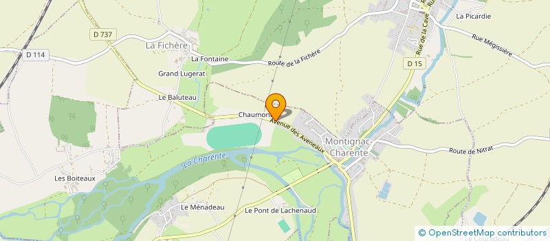 localisation de l'entreprise MADAME JOSSELINE WIRCZAK à MONTIGNAC-CHARENTE