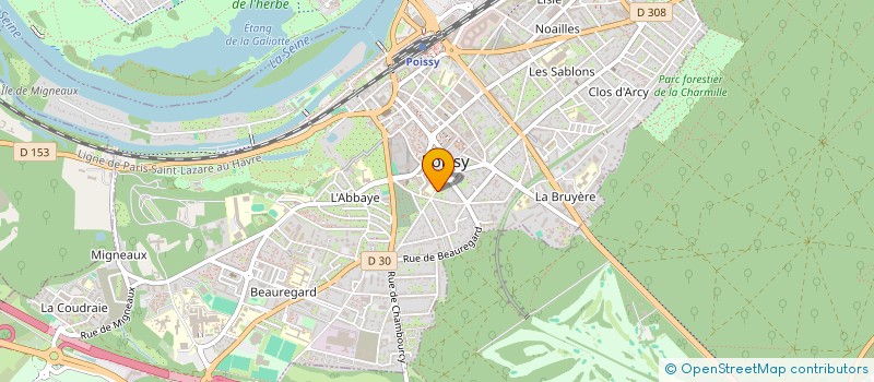 localisation de l'entreprise MADAME JOSSELYNE BOUDARA à POISSY