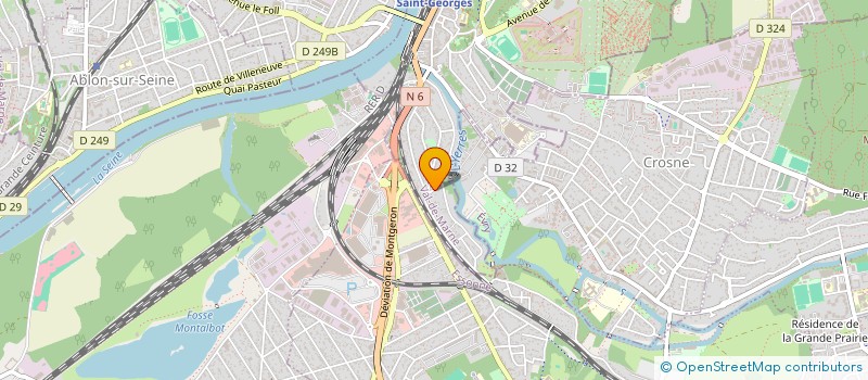 localisation de l'entreprise MADAME JOSSELYNE MPUDA  VILLENEUVE-SAINT-GEORGES