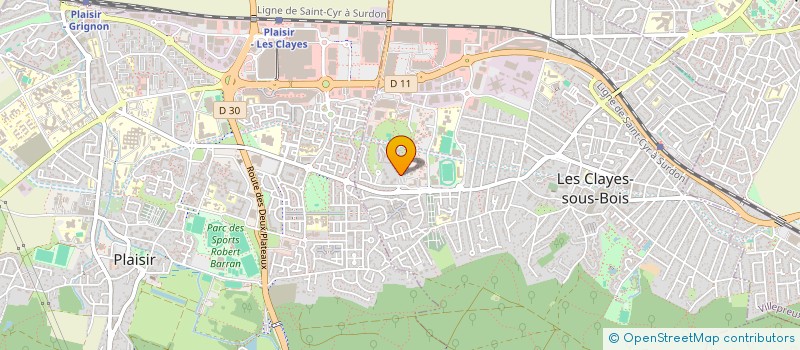 localisation de l'entreprise MADAME JOSSELYNE PARAGEAU à LES CLAYES-SOUS-BOIS