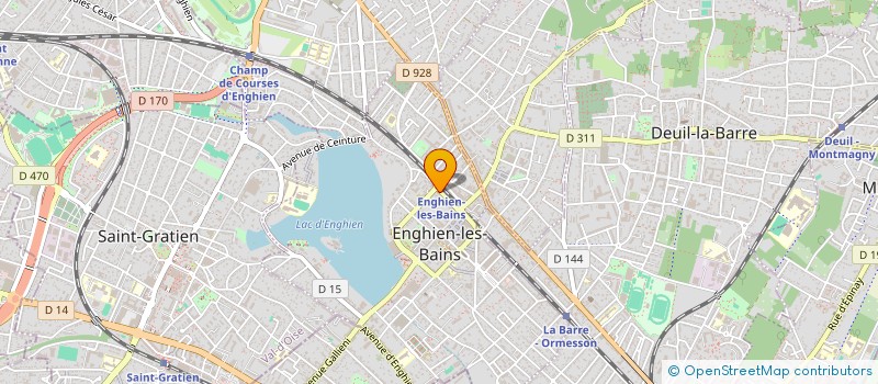 localisation de l'entreprise MADAME JOSSY BOUESSO NSONGA  ENGHIEN-LES-BAINS