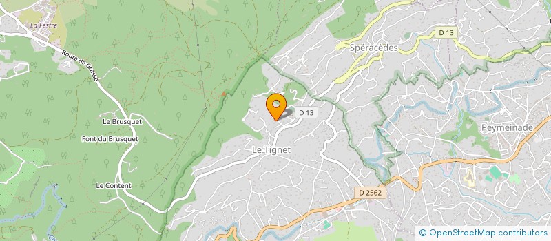 localisation de l'entreprise MADAME JOSY CRAPET à LE TIGNET