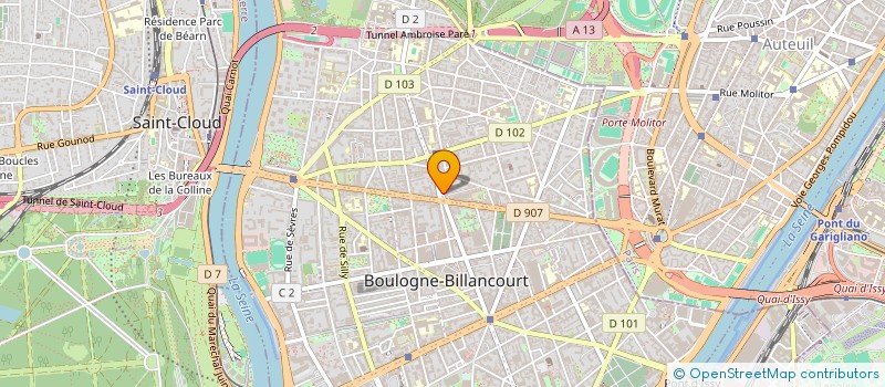 localisation de l'entreprise MADAME JOSYANE AUDOIRE à BOULOGNE-BILLANCOURT