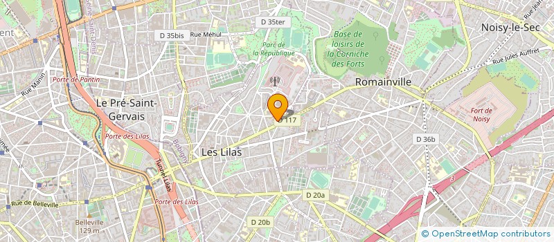 localisation de l'entreprise MADAME JOSYANE FERNANDEZ à LES LILAS