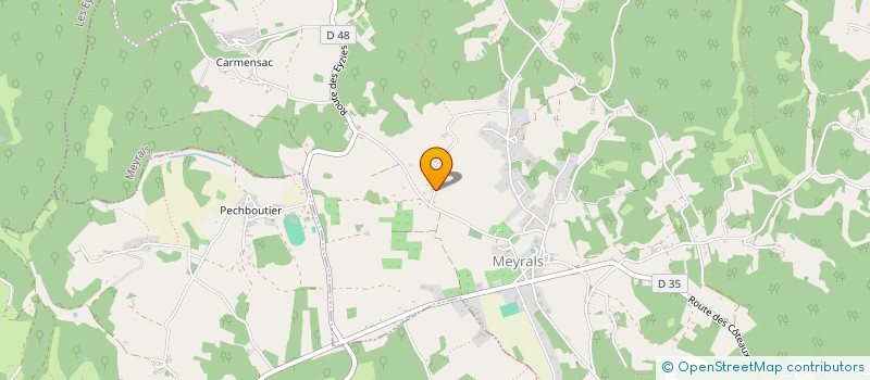 localisation de l'entreprise MADAME JOSYANE LAPORTE  MEYRALS