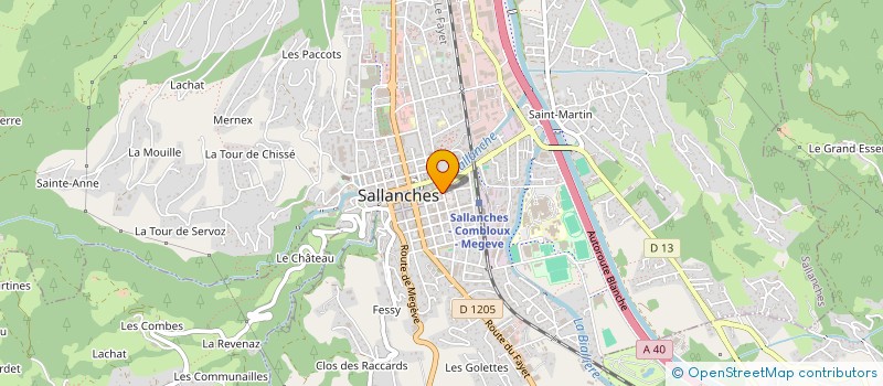 localisation de l'entreprise MADAME JOSYANE MASSOLO à SALLANCHES
