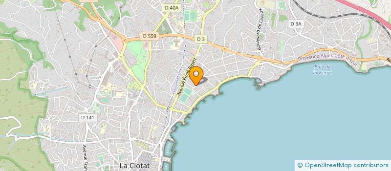 localisation de l'entreprise MADAME JOSYANE VATRY  LA CIOTAT