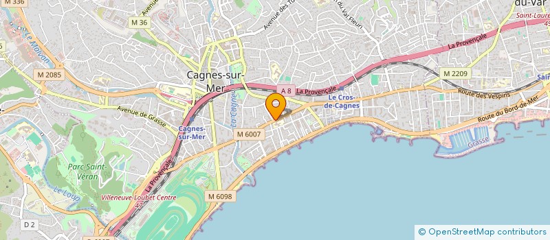 localisation de l'entreprise MADAME JOUANA LO à CAGNES-SUR-MER
