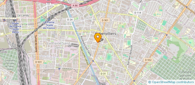 localisation de l'entreprise MADAME JOUDY NAHAS  AUBERVILLIERS