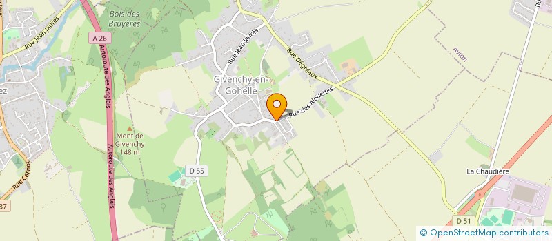 localisation de l'entreprise MADAME JOUHAINA BOUZEZA  GIVENCHY-EN-GOHELLE