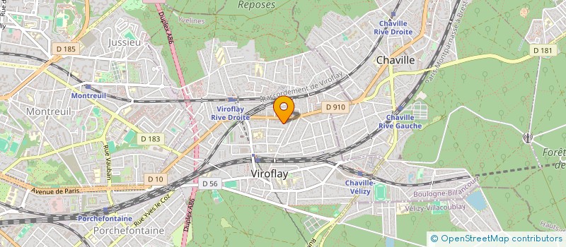 localisation de l'entreprise MADAME  JOURNEAU  VIROFLAY