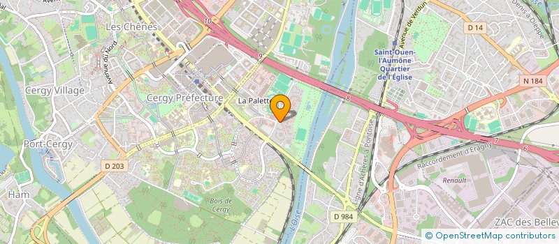 localisation de l'entreprise MADAME JOY AMANYANVBO  PONTOISE