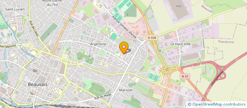 localisation de l'entreprise MADAME JOY DEBRAINE  BEAUVAIS