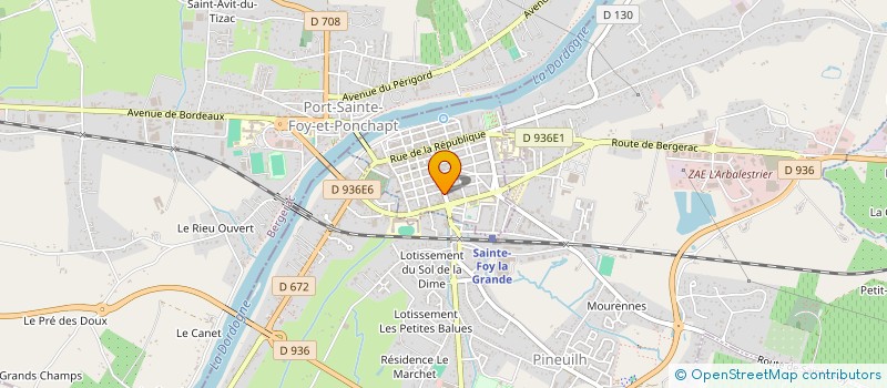 localisation de l'entreprise MADAME JOY SIEMION  SAINTE-FOY-LA-GRANDE