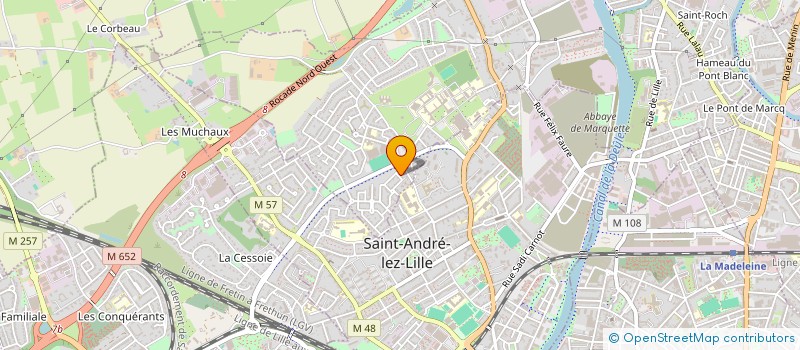 localisation de l'entreprise MADAME JOY VANDAELE  MARQUETTE-LEZ-LILLE