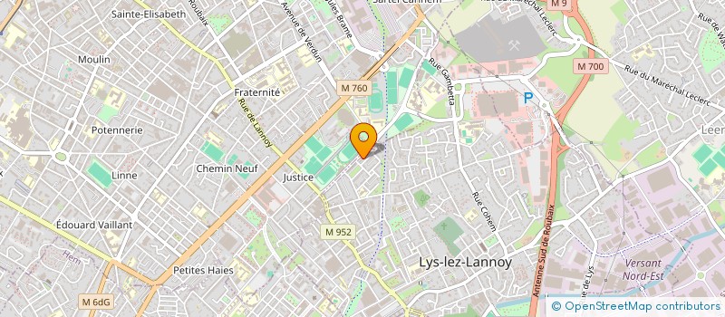 localisation de l'entreprise MADAME JOYCE DUBOIS  LYS-LEZ-LANNOY