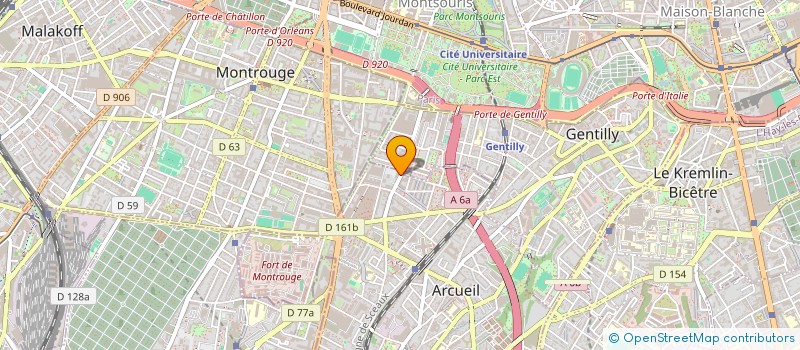 localisation de l'entreprise MADAME JOYCE KAMBOLE  ARCUEIL