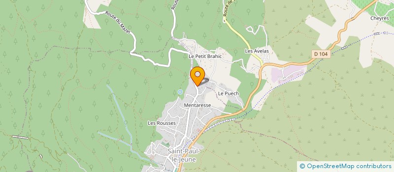 localisation de l'entreprise MADAME JOYCE LANDELS  SAINT-PAUL-LE-JEUNE