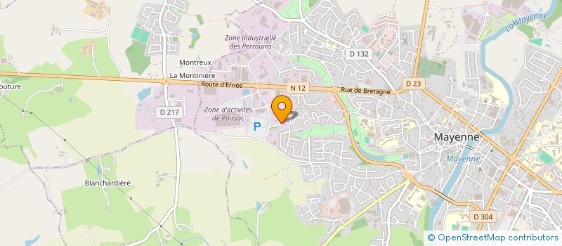 localisation de l'entreprise MADAME JOYCE LE LUBOIS DE TREHERVE  MAYENNE