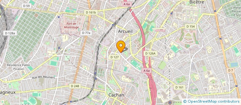 localisation de l'entreprise MADAME JOYCE LEVI  ARCUEIL