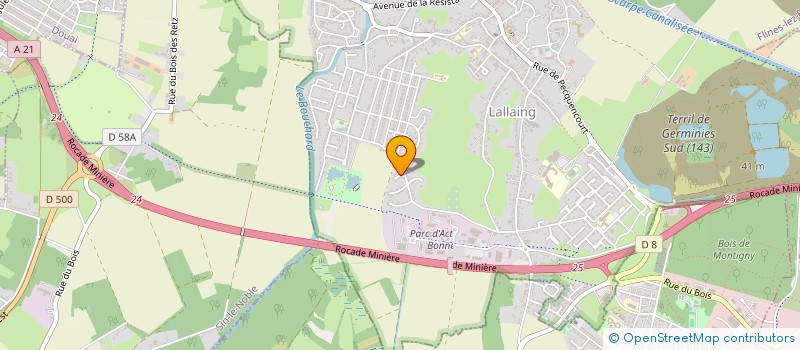 localisation de l'entreprise MADAME JOYCE LINGNER  LALLAING