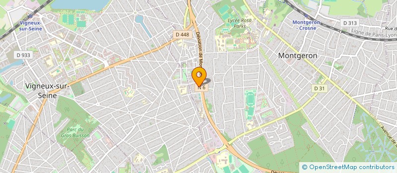 localisation de l'entreprise MADAME JOYCE MAZOKO BONDILO  MONTGERON