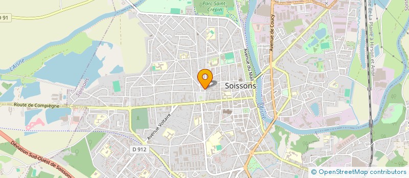 localisation de l'entreprise MADAME JOYCELINE HOLVOET à SOISSONS