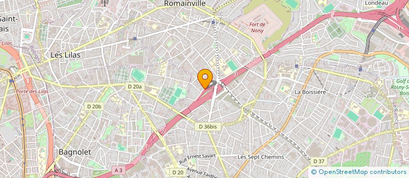 localisation de l'entreprise MADAME JOYCIA AMSELLEM à ROMAINVILLE