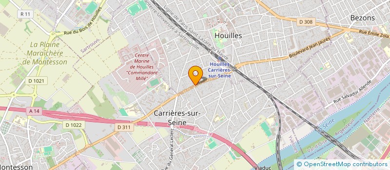 localisation de l'entreprise MADAME JOYE NOGLOTTE  HOUILLES