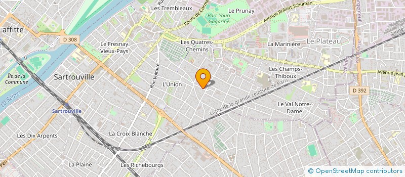 localisation de l'entreprise MADAME JOZELDA TAVARES DOS REIS  SARTROUVILLE