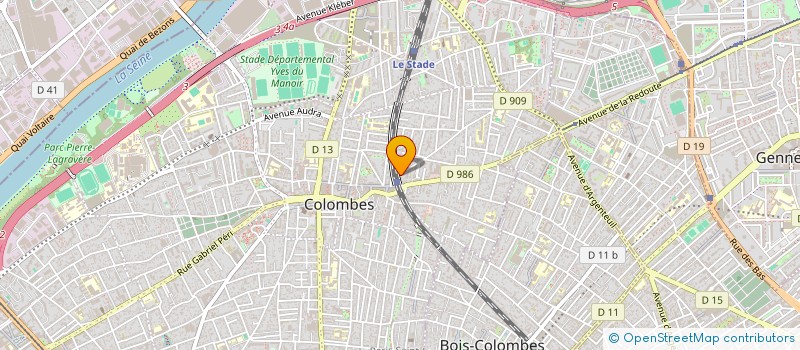 localisation de l'entreprise MADAME JOZIANNE YONTHA TCHIOFFO à COLOMBES