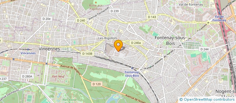 localisation de l'entreprise MADAME JU HEE PARK à FONTENAY-SOUS-BOIS