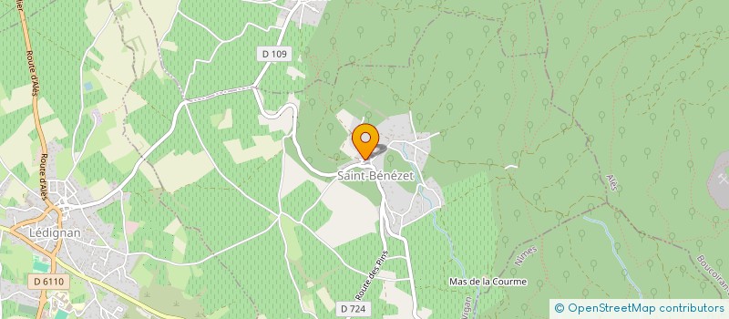 localisation de l'entreprise MADAME JUANA AGUILAR VARGAS  SAINT-BENEZET