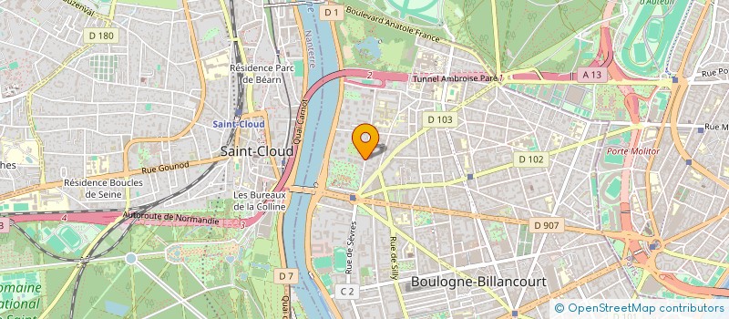 localisation de l'entreprise MADAME JUANA VILLATE RICARDO  BOULOGNE-BILLANCOURT