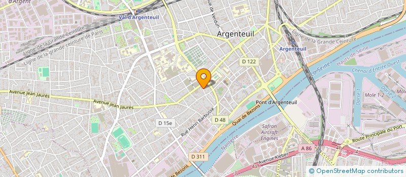 localisation de l'entreprise MADAME JUANITA MOUTAMA  ARGENTEUIL