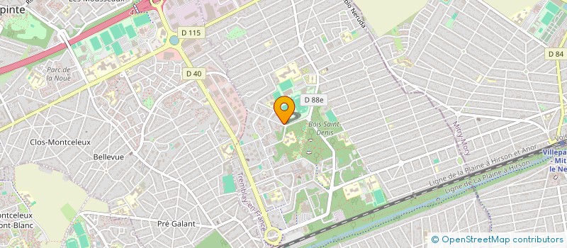 localisation de l'entreprise MADAME JUCILENE MENDES CORREIA  TREMBLAY-EN-FRANCE